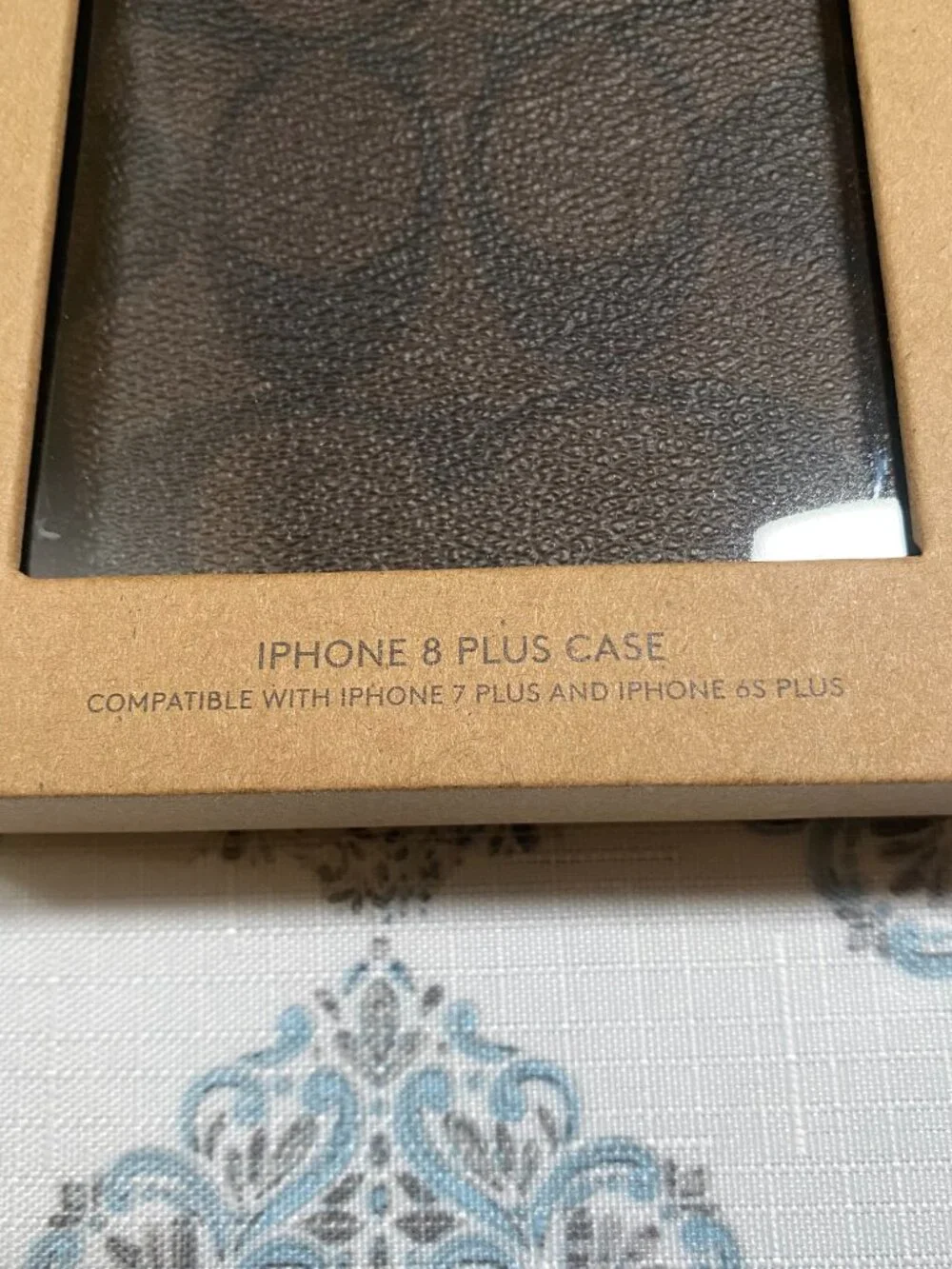 Coach iPhone 8 plus hard case signature canvas Mahogany